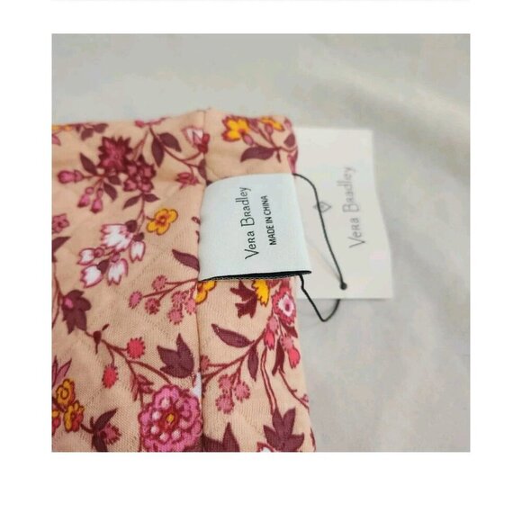 Vera Bradley Teddy Fleece Loop Scarf Infinity Blush Fig Flower Deep Pink. New - Picture 8 of 10